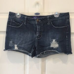 Miley Cyrus Distressed Shorts